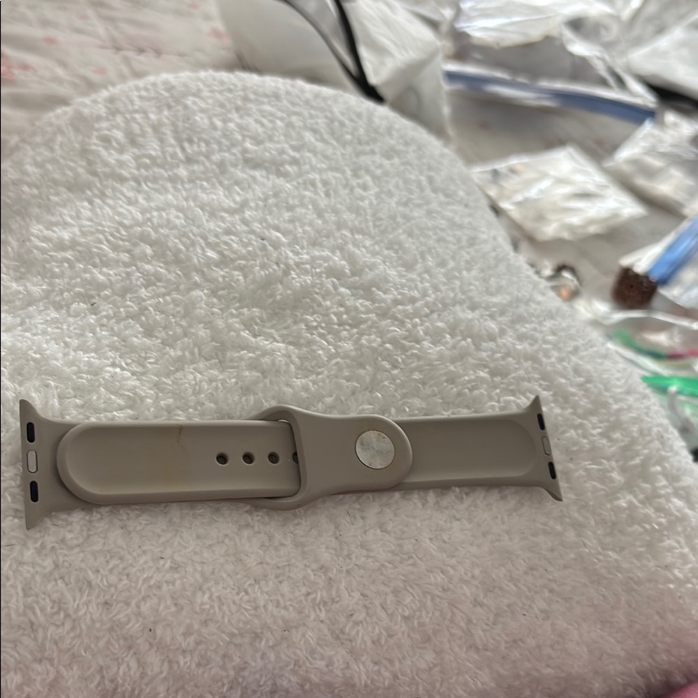 Gray Silicone Watch Band